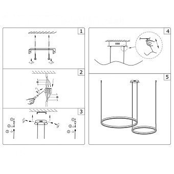 Светильник подвесной KINK Light Тор 08219,33P 60Вт LED
