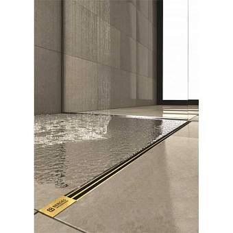 Щелевой душевой трап BERGES SUPER Slim 92055 103х12,5см вертикальный сток