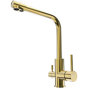 Смеситель для кухни LEMARK Expert LM5061G поворотный излив золото