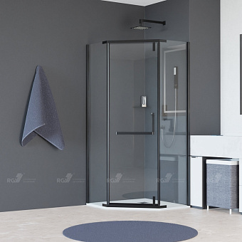 Угловое ограждение RGW Hotel SV-81 195х90см стекло прозрачное