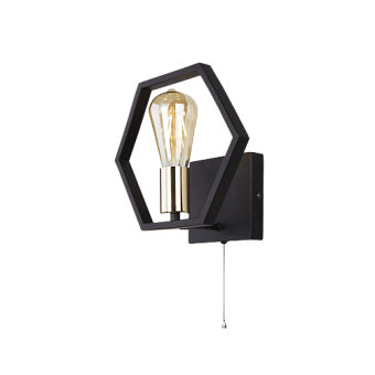 Бра Eurosvet Arnia 70117/1 черный 60Вт E27