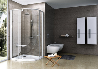 Угловое ограждение RAVAK Pivot PSKK10 376AA101Z1 190х100см стекло белый