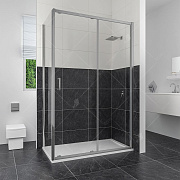 Угловое ограждение RGW Classic 32094804-011 CL-48 185х100см стекло прозрачное