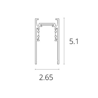Магнитный трек Arte Lamp A460206 2000мм чёрный