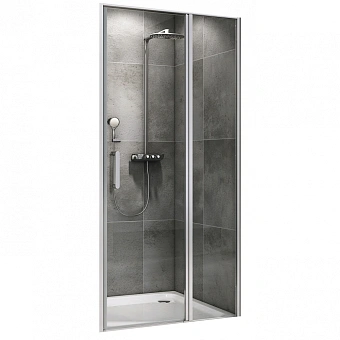 Душевая дверь Abber Sonnenstrand AG04130S 195х130см стекло прозрачное