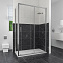 Угловое ограждение RGW Classic 32094803-011 CL-48 185х100см стекло прозрачное