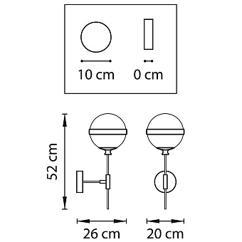 Бра Lightstar Globo 813617 40Вт E14