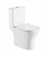 Унитаз напольный Azario FRETTA ROUND AZ-1217A безободковый с микролифтом
