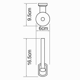 Держатель туалетной бумаги WASSERKRAFT Oder K-3000 K-3097 хром