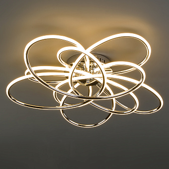 Светильник потолочный Eurosvet Spring 90143/5 хром 216Вт LED