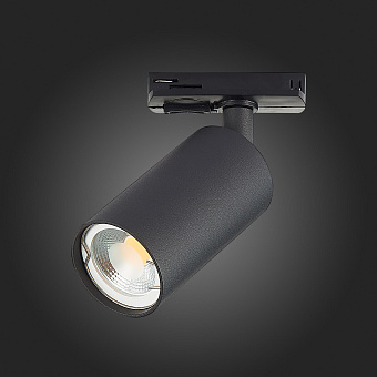 Трековый светильник ST Luce SOLT ST300.406.01 50Вт GU10 матовый чёрный для однофазного трека