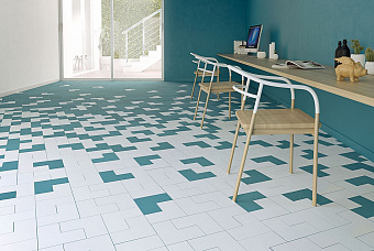 Матовый керамогранит WOW Elle Floor 121193 TEAL 18,5х18,5см 0,363кв.м.