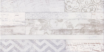Декор Global Tile San Remo GT13VG белый 25х50см 1,375кв.м.