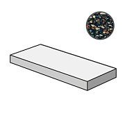 Плитка для ступеней ABK Blend PF60006987 Dots Angolare Top Dx Multiblack Ret 120х32см 0,384кв.м. матовая