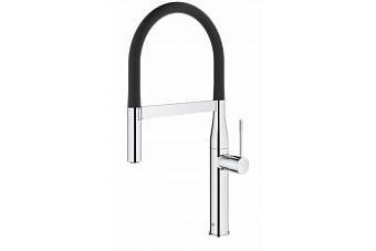 Смеситель для кухни GROHE Essence New 30294000 гибкий излив хром/белый