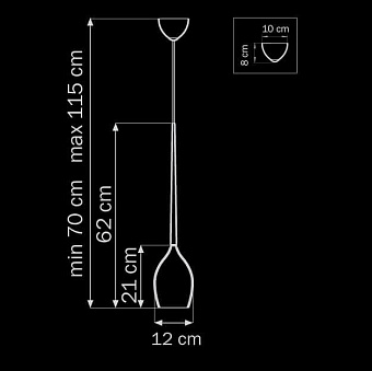 Светильник подвесной Lightstar Meta Duovo 807110 40Вт E14