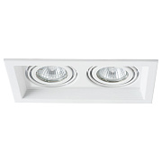 Светильник точечный встраиваемый Arte Lamp CANIS A6661PL-2WH 50Вт GU10
