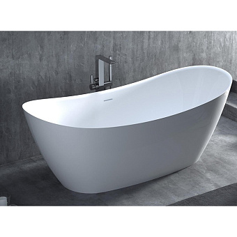 Ванна каменная SALINI NOEMI 101811G S-Sense глянцевая 185х76,5см отдельностоящая