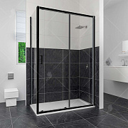 Угловое ограждение RGW Classic 32094883-014 CL-48B 185х80см стекло прозрачное