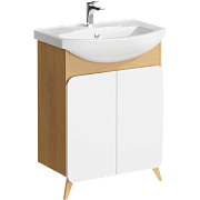 Тумба с раковиной AQWELLA Basic BAS0106DZ 33х59,8х81,5см