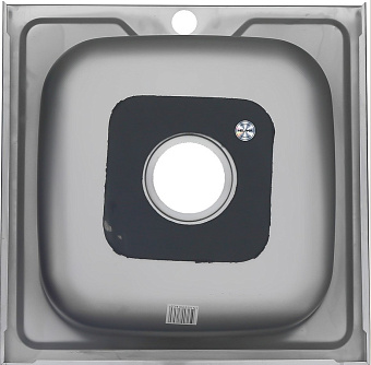 Мойка кухонная MELANA ДЕКОР 098 50х50см хром