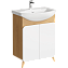 Тумба с раковиной AQWELLA Basic BAS0106DZ 33х59,8х81,5см