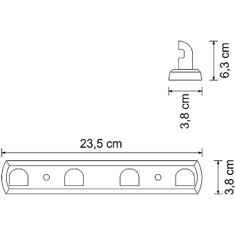 Крючок WASSERKRAFT Kammel K-8374W белый (матовый)
