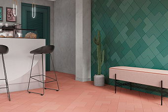 Матовый керамогранит WOW Elle Floor 121192 Green 18,5х18,5см 0,363кв.м.