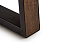 Кухонный стол раскладной AERO 90х160х76см закаленное стекло/керамика/сталь Dark Oak