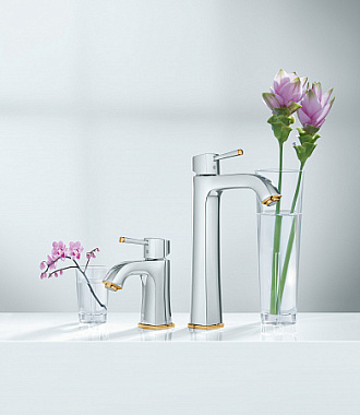 Смеситель для раковины GROHE Grandera 23313IG0 золото/хром