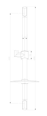 Штанга для душа LEMARK LM8066C хром
