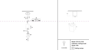 Светильник точечный накладной Maytoni Alfa C011CL-01B 50Вт GU10