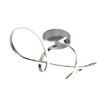 Светильник потолочный Eurosvet Fold 90112/1 хром 80Вт LED