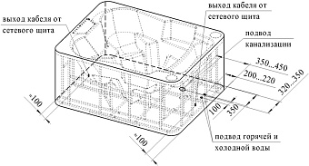 Мини бассейн СПА RADOMIR Колизей 1-30-0-0-0-054 250х200х95см 1,48куб.м