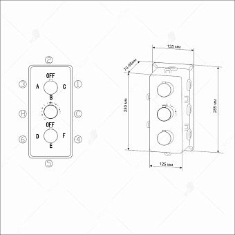 Смеситель для душа RGW Shower Panels 21140541-11 SP-41 хром