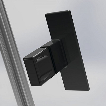 Угловое ограждение RADAWAY Nes Black KDJ II door 120 R 200х120см стекло прозрачное