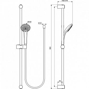 Набор смесителей IDEAL STANDARD Ceratherm T100 BC985AA хром