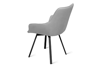 Кухонный стул поворотный AERO 56х61х85см велюр Light Grey
