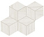 Керамическая мозаика Atlas Concord Италия MARVEL STONE AS2G Bianco Dolomite Mosaico Esagono Lapp 30х35см 0,42кв.м.