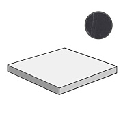Плитка для ступеней Atlas Concord Италия Marvel Pro ADXT Noir St. Laurent Scalino Angolare 33х33см 0,109кв.м. матовая