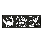 Трафарет VINCENT DECOR Art Decor Динозаврики 15х45см