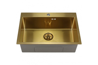 Мойка кухонная MELANA ProfLine D6545HG 65х45см золото