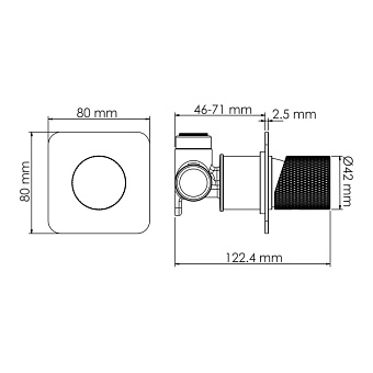 Смеситель для душа WASSERKRAFT Mosel 4600 4651 хром