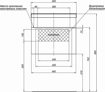 Мебель для ванной AQUANET Нота 287698 белый