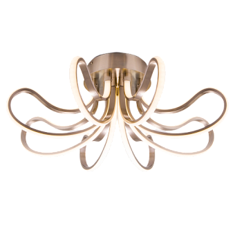 Светильник потолочный Eurosvet Lilium 90079/8 хром 80Вт LED