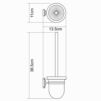 Ёршик WASSERKRAFT Oder K-3000 K-3027 хром