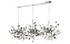 Светильник подвесной CRYSTAL LUX GARDEN GARDEN SP3х3 L1200 CHROME 162Вт G9/LED