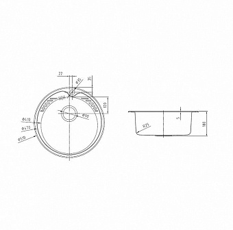 Мойка кухонная IDDIS Suno SUN51S0i77K 51х51см сатин