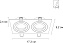 Светильник точечный встраиваемый Arte Lamp TARF A2168PL-2WH 50Вт GU10