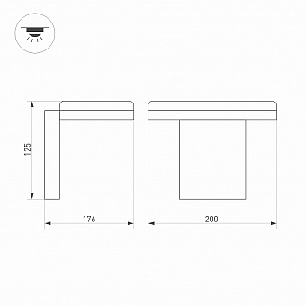 Светильник фасадный Arlight LGD-Tent 029977 9Вт IP65 LED серый